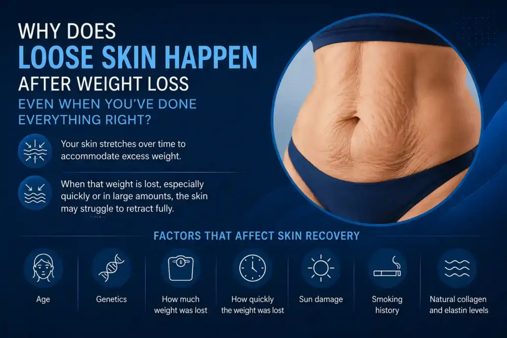 Why Does Loose Skin Happen After Weight Loss Even When You’ve Done Everything Right Stirling?